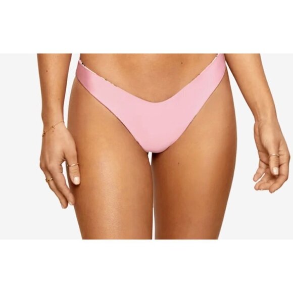 PILY Q Reversible Floral Bikini Bottom. New With Tags $76. Size Large. - Picture 3 of 10